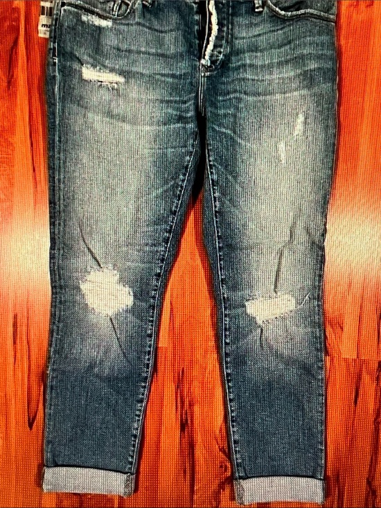 Mavi Denim - Mavi Women’s Boyfriend Jeans - Distressed Blue